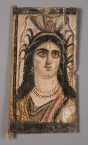 Panel con imagen pintada de Isis, 180-200 d.C. de Roman Period Egyptian